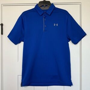 Under Armor loose heat gear blue men’s golf polo size small